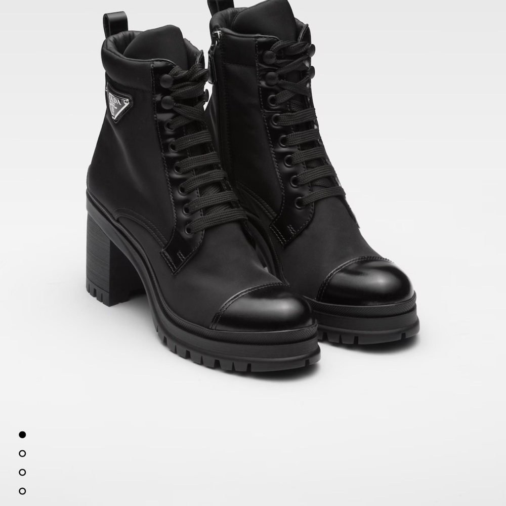 Prada combat boots